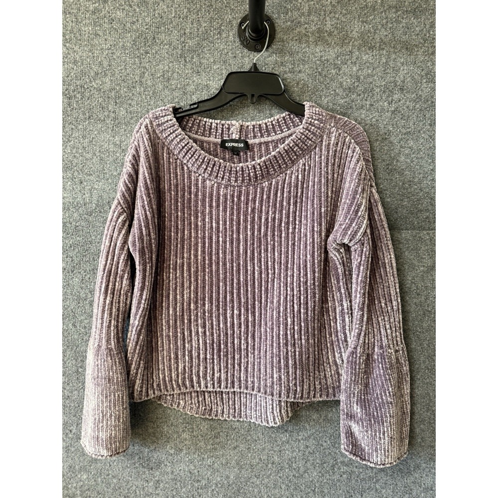 Express X-Small Sweater Chunky Boho Oversized Cottage Long Flared Sleeves J103